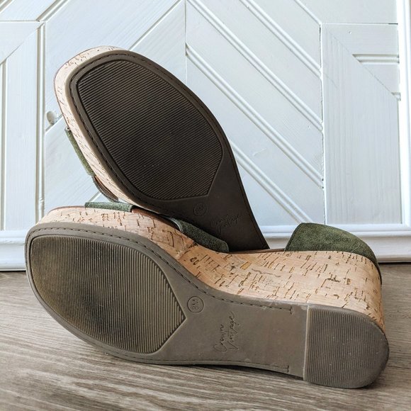 CROWN VINTAGE Chalina Wedge Sandals SZ 8 - Picture 10 of 11